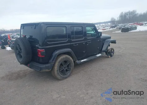 2021 Jeep Wrangler Unlimited Sahara Altitude 4X4 z USA, uszkodzony, nr VIN 1C4HJXEN6MW728163